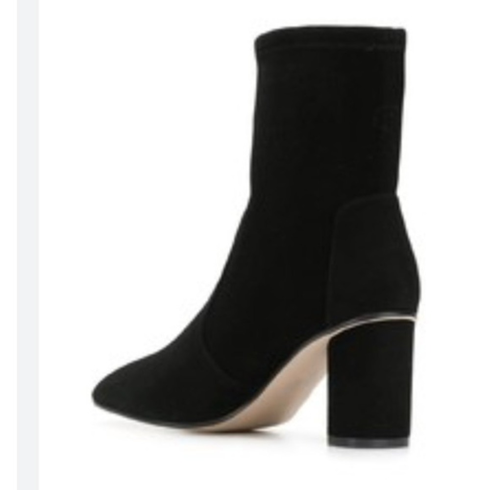 STUART WEITZMAN Margot‎ Bootie BLACK STRETCH Suede Size 10 Retails $625
